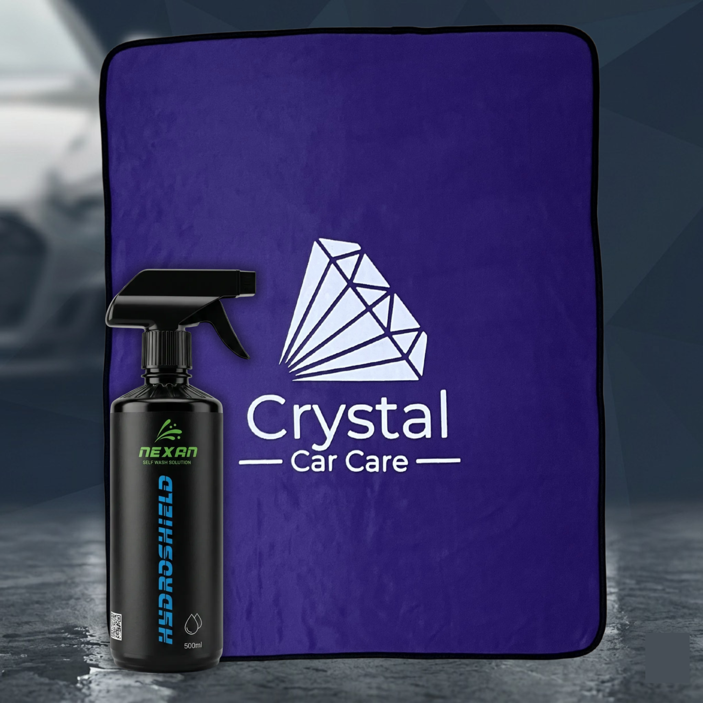 KIT SHINE & DRY - Soluție Hidrofobă + Prosop Microfibră